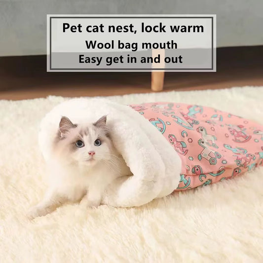 Warm & Cozy Cat Sleeping Bag 