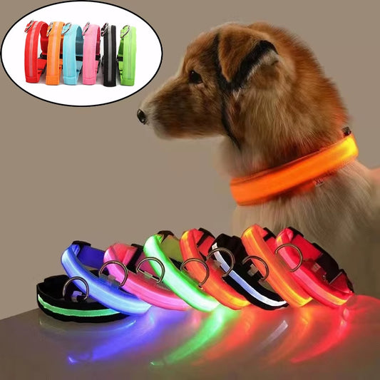 GlowSafe LED Dog Collar – Luminous Night Safety Collar