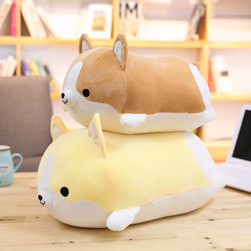 "Kawaii Corgi Plush Toy – Soft & Cute Pillow"